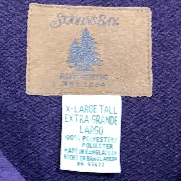 St. John's Bay | Vintage 90's Deep Purple Ultra Suede Button Down Shirt XL Tall - Picture 10 of 17